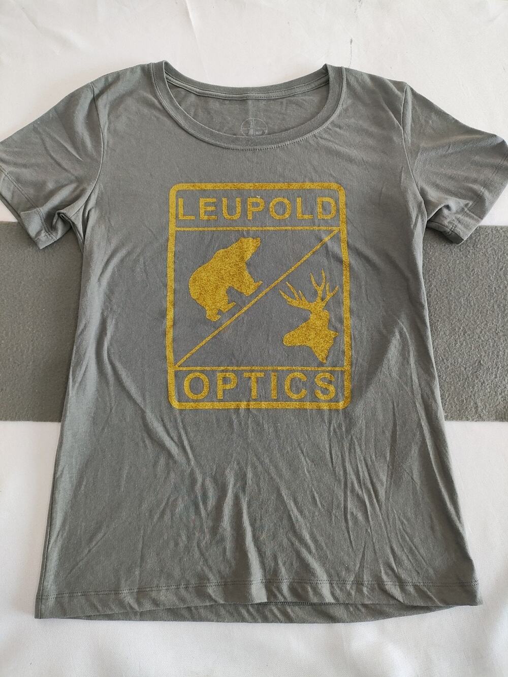 Leupold Optics T-Shirt Short Sleeve Size Large Charcoal Grey